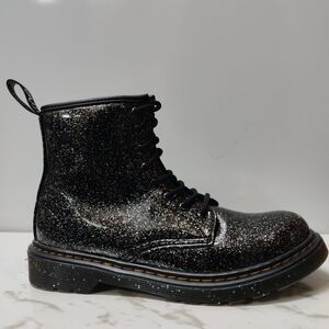 Dr. Martens Black Glitter Boots